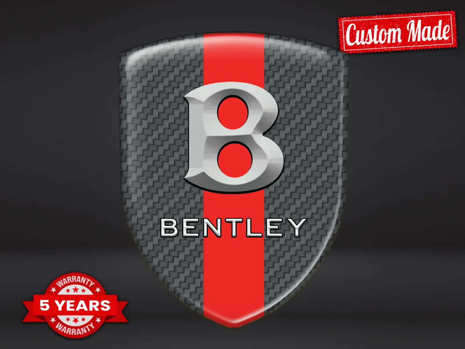 Bentley Wasserfestes Etikett Sportlich Anpassbar Robust